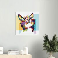 Cadre Chat graphique style Mandala Chat graphique style Mandala