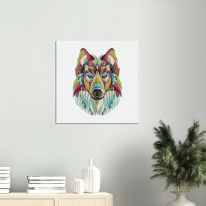 Cadre mural Chien Mandala graphique Chien Mandala graphique
