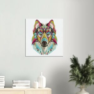 Cadre mural Chien Mandala graphique Chien Mandala graphique