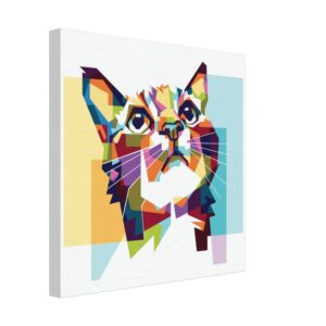 Chat graphique style Mandala