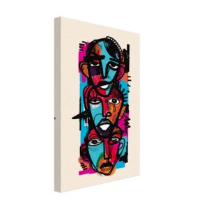 Visages Art Abstrait expressionnisme peinture digitale