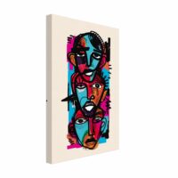 Visages Art Abstrait expressionnisme peinture digitale Visages Art Abstrait expressionnisme peinture digitale