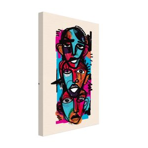 Visages Art Abstrait expressionnisme peinture digitale