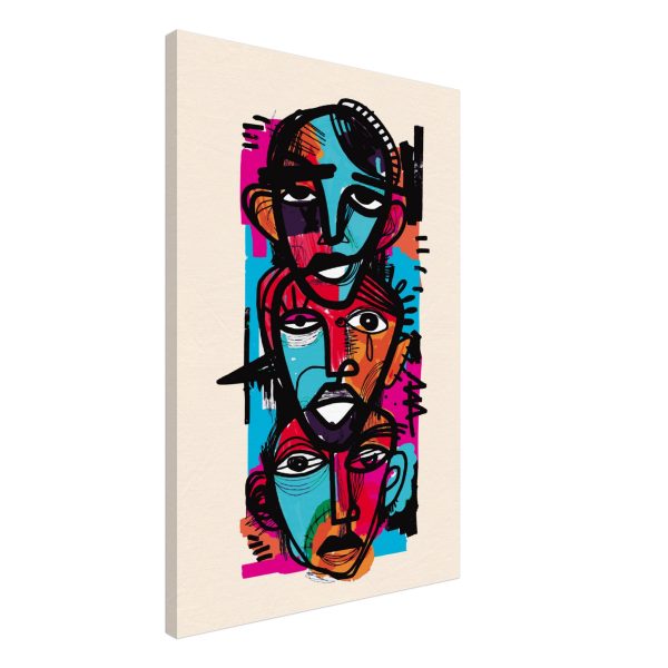 Visages Art Abstrait expressionnisme peinture digitale