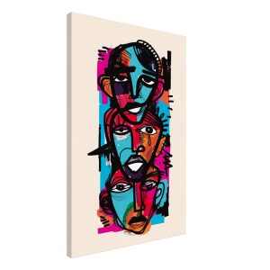 Visages Art Abstrait expressionnisme peinture digitale