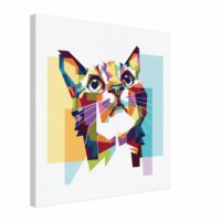 Cadre Chat graphique style Mandala Chat graphique style Mandala