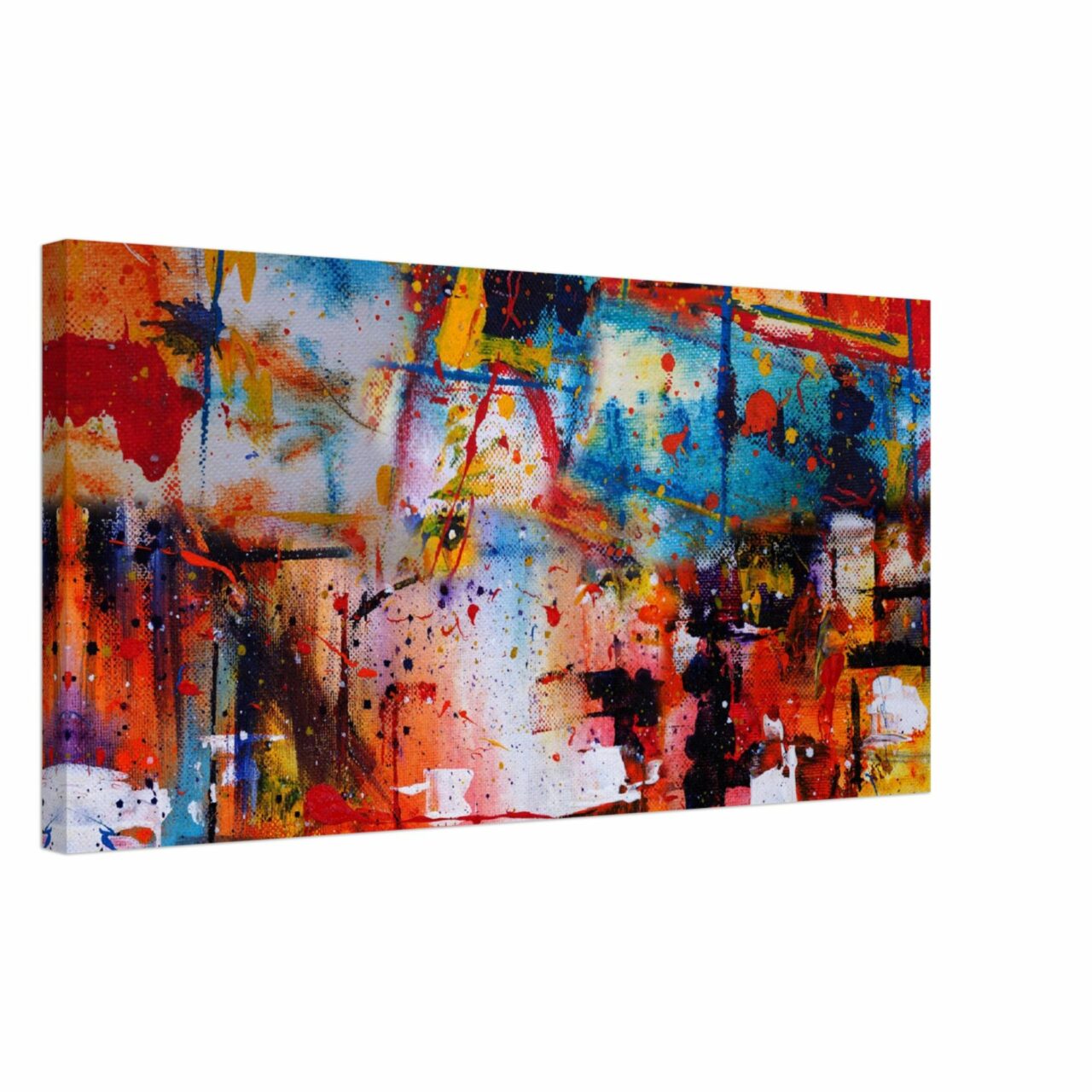 Peinture digitale moderne abstraite dominante rouge Peinture digitale moderne abstraite dominante rouge