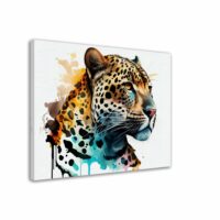 Tableau décoratif – Peinture aquarelle d’un Jaguar Tableau décoratif - Peinture aquarelle d'un Jaguar