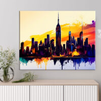 Tableau art décoratif mural – New York City vu de Manhattan tableau art décoratif mural new york city vu de manhattan