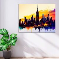 Tableau art décoratif mural – New York City vu de Manhattan tableau art décoratif mural new york city vu de manhattan