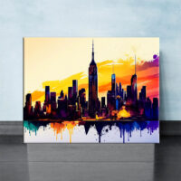 Tableau art décoratif mural – New York City vu de Manhattan tableau art décoratif mural new york city vu de manhattan