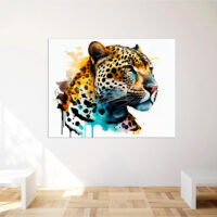 Tableau décoratif – Peinture aquarelle d’un Jaguar tableau décoratif peinture aquarelle d'un jaguar