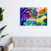 Toile art mural – Peinture colorée Paysage de Collioure toile art mural peinture colorée paysage de collioure