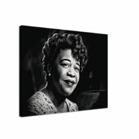 portrait artistique dessin noir et blanc ella fitzgerald