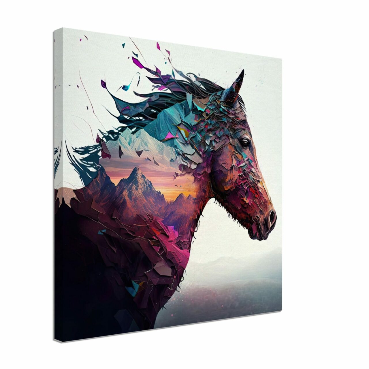 Déco murale – Cheval et paysage de montagne déco murale cheval et paysage de montagne