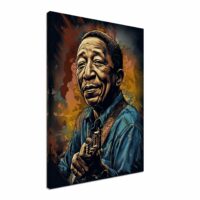 Toile cadre décoratif – Portrait artistique de Muddy Waters toile cadre décoratif portrait artistique de muddy waters