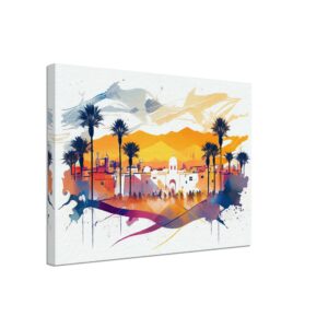 Cadre mural – Aquarelle Place de Marrakech cadre mural aquarelle place de marrakech