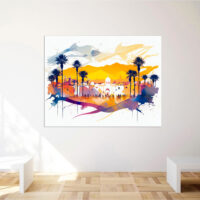 Cadre mural – Aquarelle Place de Marrakech cadre mural aquarelle place de marrakech