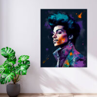 Toile cadre décoratif – Aquarelle Portrait de Prince toile cadre décoratif aquarelle portrait de prince