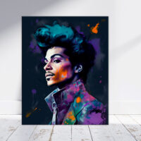 Toile cadre décoratif – Aquarelle Portrait de Prince toile cadre décoratif aquarelle portrait de prince