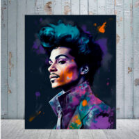Toile cadre décoratif – Aquarelle Portrait de Prince toile cadre décoratif aquarelle portrait de prince
