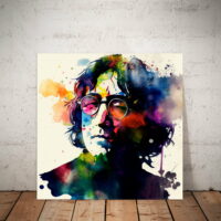 Cadre mural – Portrait Aquarelle John Lennon cadre mural portrait aquarelle john lennon