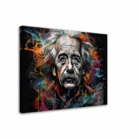 Tableau décoratif - Portrait Albert Einstein graffiti style