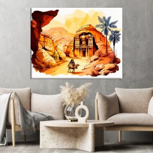 tableau art cadre imprimé splendeur de petra