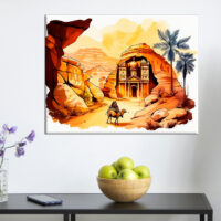 Tableau art cadre imprimé – Splendeur de Petra tableau art cadre imprimé splendeur de petra