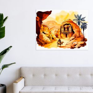 tableau art cadre imprimé splendeur de petra