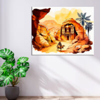 Tableau art cadre imprimé – Splendeur de Petra tableau art cadre imprimé splendeur de petra
