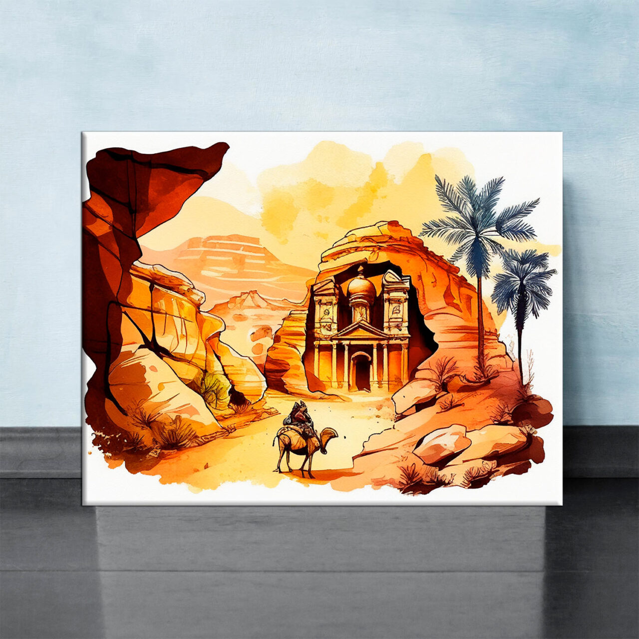 tableau art cadre imprimé splendeur de petra