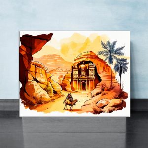 tableau art cadre imprimé splendeur de petra