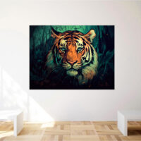 Cadre mural – Dessin Couleur Tigre dans la jungle cadre mural dessin couleur tigre dans la jungle