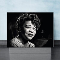 portrait artistique dessin noir et blanc ella fitzgerald