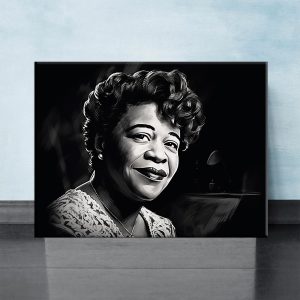 Portrait artistique – Dessin noir et blanc Ella Fitzgerald portrait artistique dessin noir et blanc ella fitzgerald