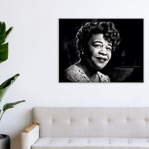 Portrait artistique – Dessin noir et blanc Ella Fitzgerald portrait artistique dessin noir et blanc ella fitzgerald