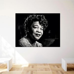 Portrait artistique – Dessin noir et blanc Ella Fitzgerald portrait artistique dessin noir et blanc ella fitzgerald