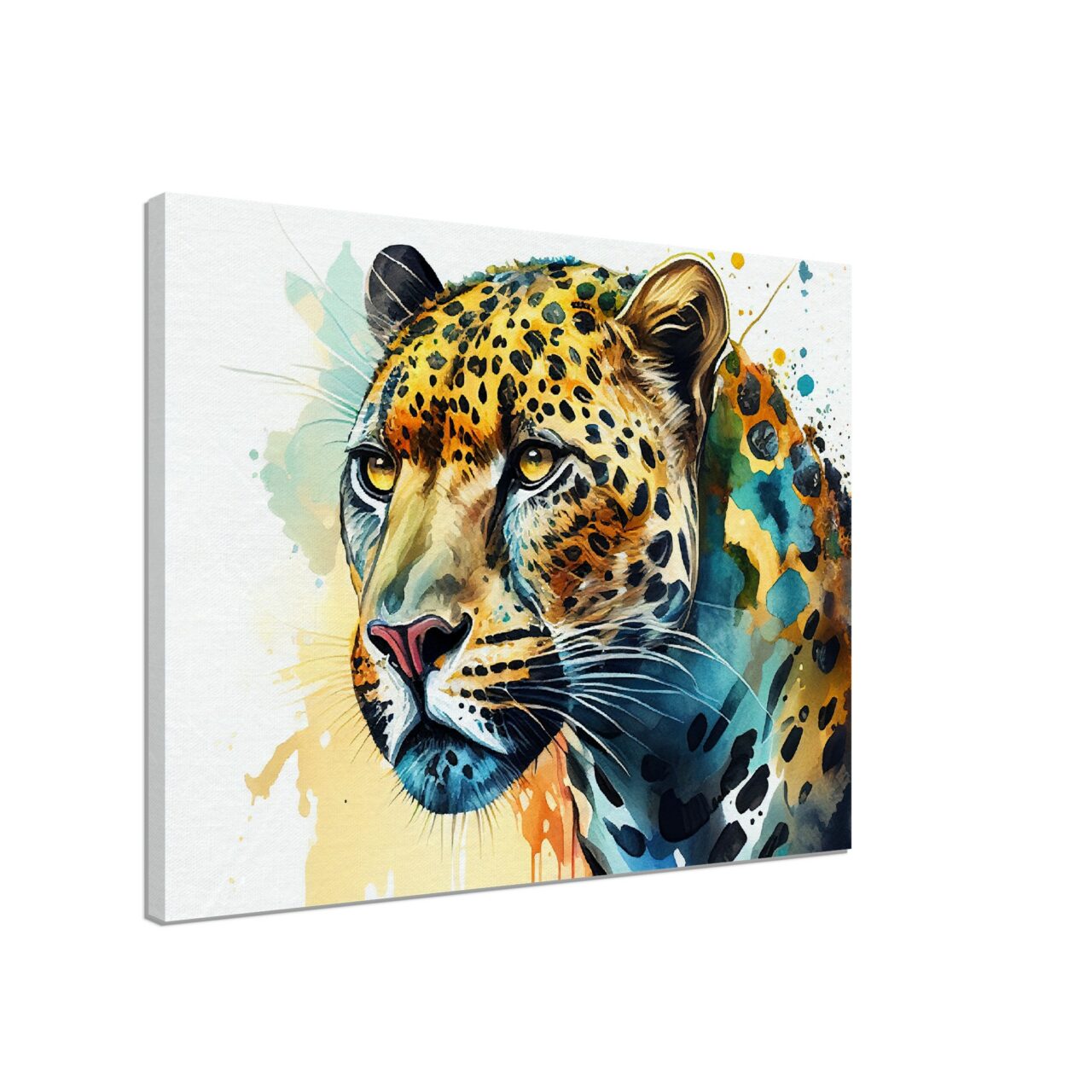 Cadre mural – Jaguar Portrait Aquarelle cadre mural jaguar portrait aquarelle