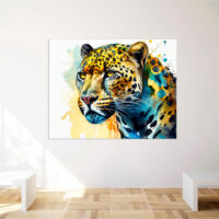Cadre mural – Jaguar Portrait Aquarelle cadre mural jaguar portrait aquarelle