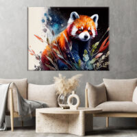 Cadre Art décoratif – Peinture Panda Roux cadre art décoratif peinture panda roux