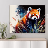 Cadre Art décoratif – Peinture Panda Roux cadre art décoratif peinture panda roux