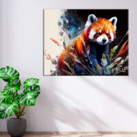Cadre Art décoratif – Peinture Panda Roux cadre art décoratif peinture panda roux