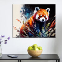 Cadre Art décoratif – Peinture Panda Roux cadre art décoratif peinture panda roux