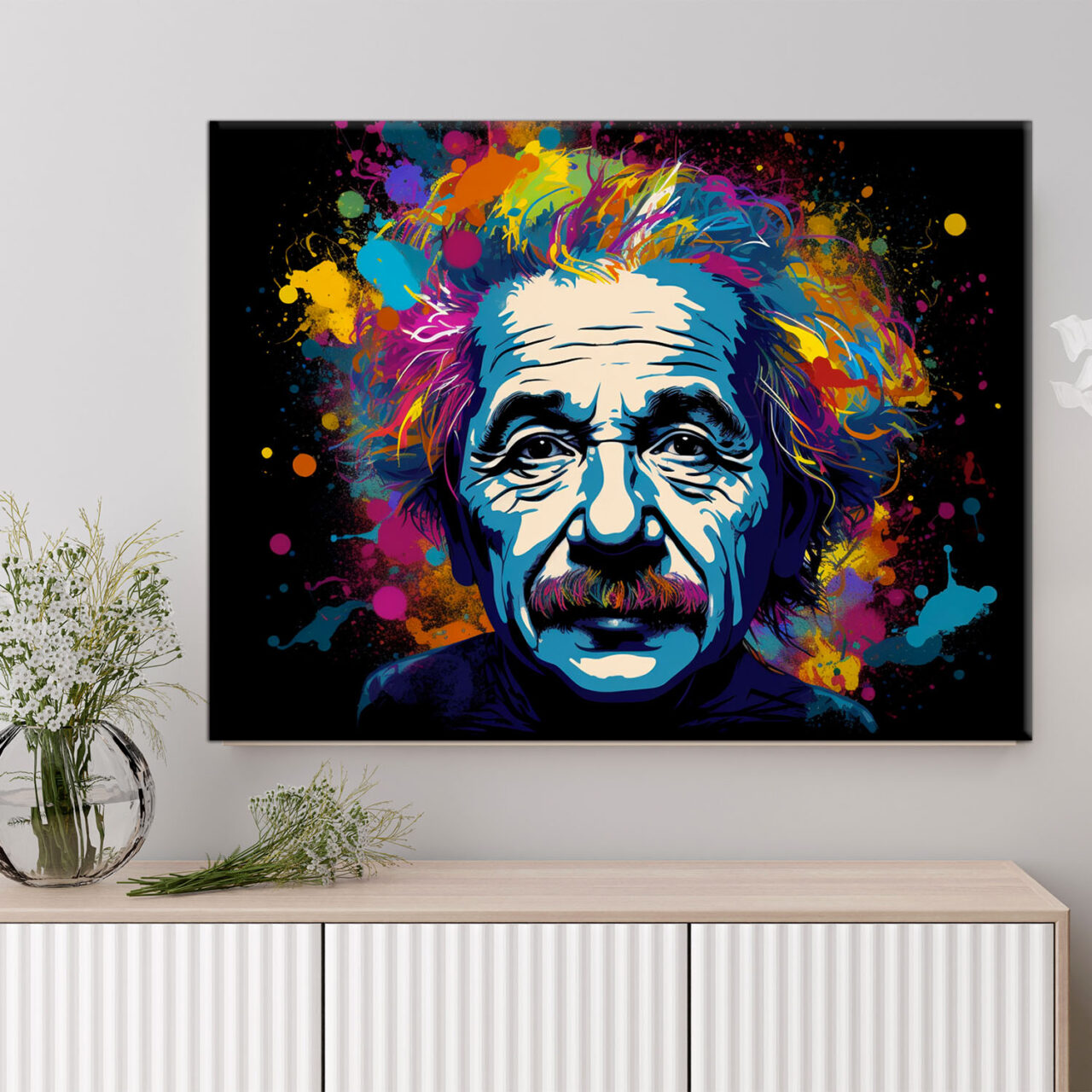 Tableau Mural – Pop Art Albert Einstein tableau mural pop art albert einstein