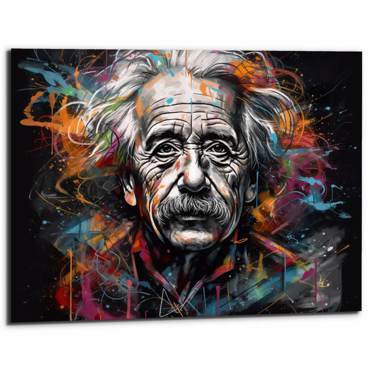 Tableau décoratif – Portrait Albert Einstein graffiti style tableau décoratif portrait albert einstein graffiti style