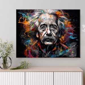 Tableau décoratif – Portrait Albert Einstein graffiti style tableau décoratif portrait albert einstein graffiti style