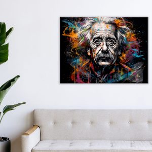 Tableau décoratif – Portrait Albert Einstein graffiti style tableau décoratif portrait albert einstein graffiti style