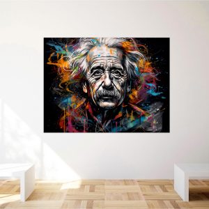 Tableau décoratif – Portrait Albert Einstein graffiti style tableau décoratif portrait albert einstein graffiti style