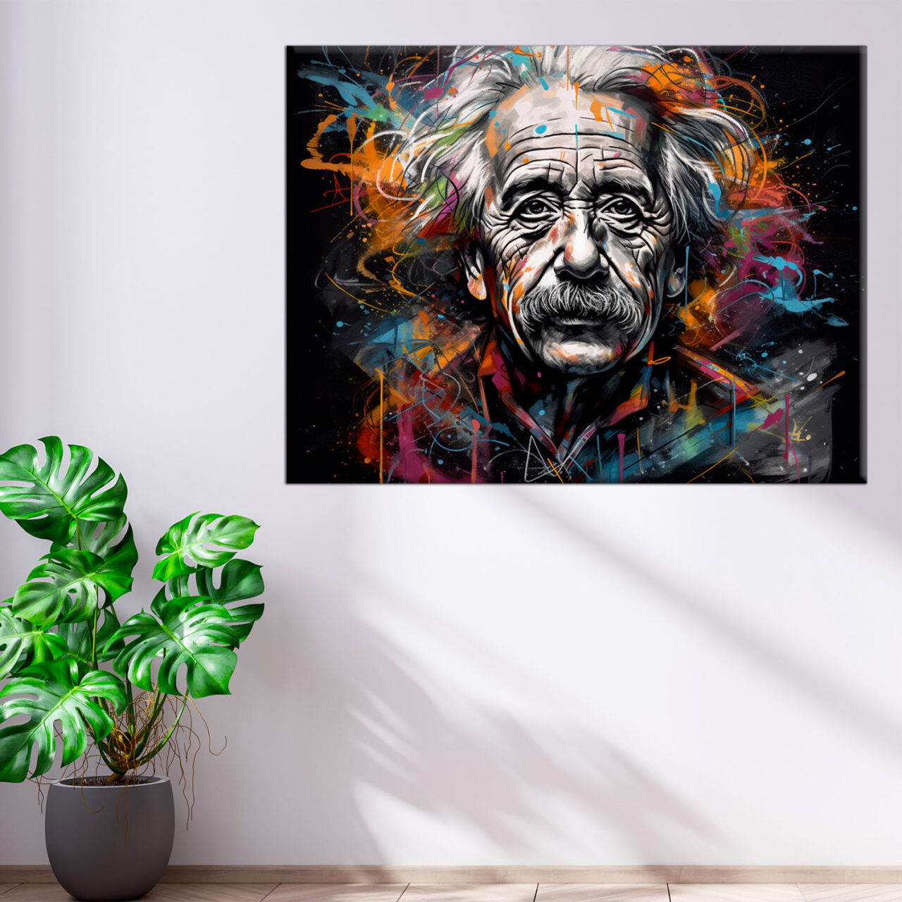 Tableau décoratif – Portrait Albert Einstein graffiti style tableau décoratif portrait albert einstein graffiti style